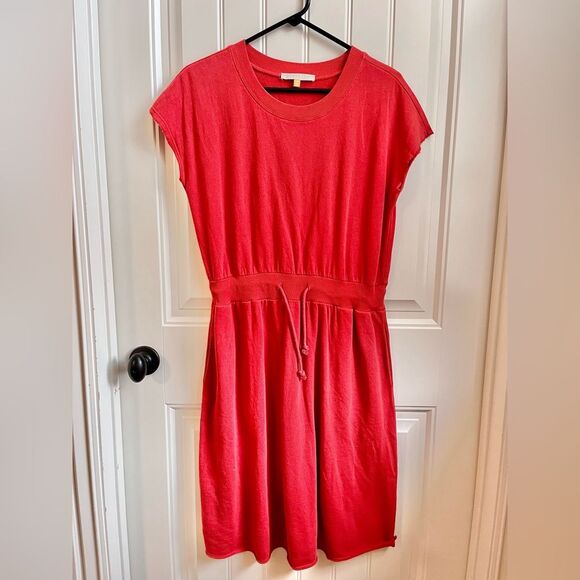 DownEast Red Dolman Sleeve Sundress coral orange red size medium - Picture 1 of 6
